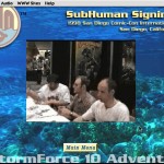SubHuman Demo CD-ROM - Signings Screen (Copyright Michael Ryan and Mark Schultz)