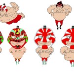 Designs for Sumo Salvador T-shirt character.