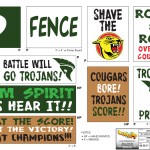 Third set of Trojan Team Cheer Banners for television series 'Level Up'.