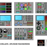 World on Fire - Graphics/Playback - Trans Nova Wellsite Ops Room Touchscreens (stills from sequences)