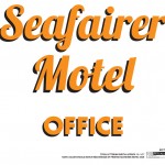 Bates Motel (Season 1) - Graphics - Seafairer Motel Office Door Sign