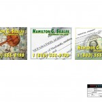 Hamilton G. Skales Attorney-At-Law cheesy postcards for the television series "King & Maxwell (Series 1)."