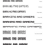 Warriors Gate - Barking Mad Gamers Logo - Font Options