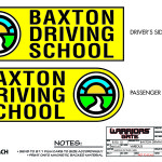 Warrior's Gate - Graphics - Baxton Driving School Door Graphic